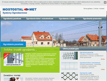 Tablet Screenshot of mostostal-ogrodzenia.pl